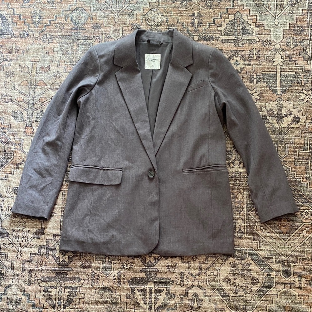 Abercrombie & Fitch Charcoal Gray Blazer